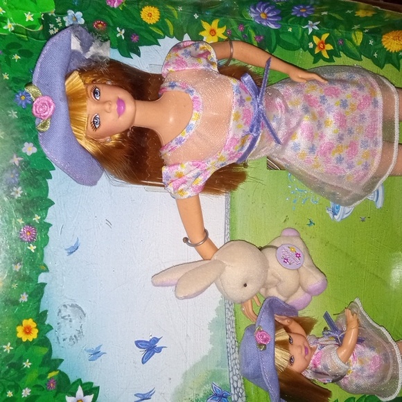 Target special edition Easter Bunny fun Barbie and Kelly doll set - Picture 1 of 5